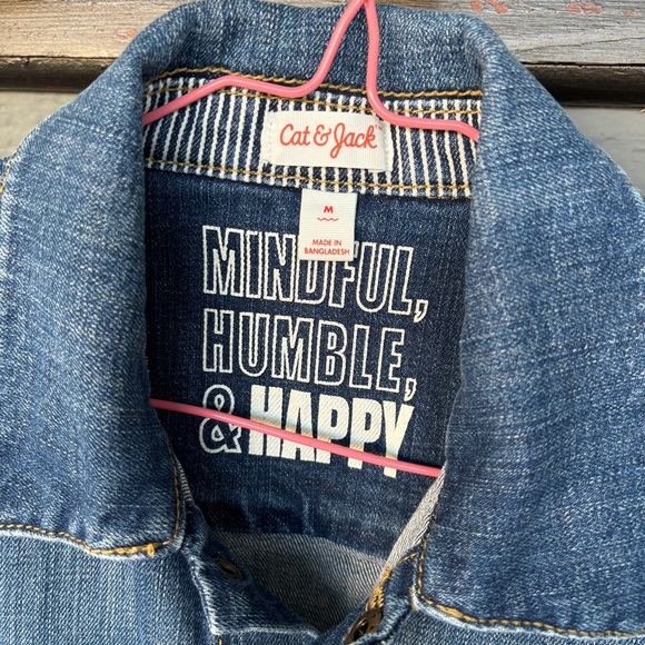 Cat & Jack Girls Medium Jean Jacket - Picture 2 of 9